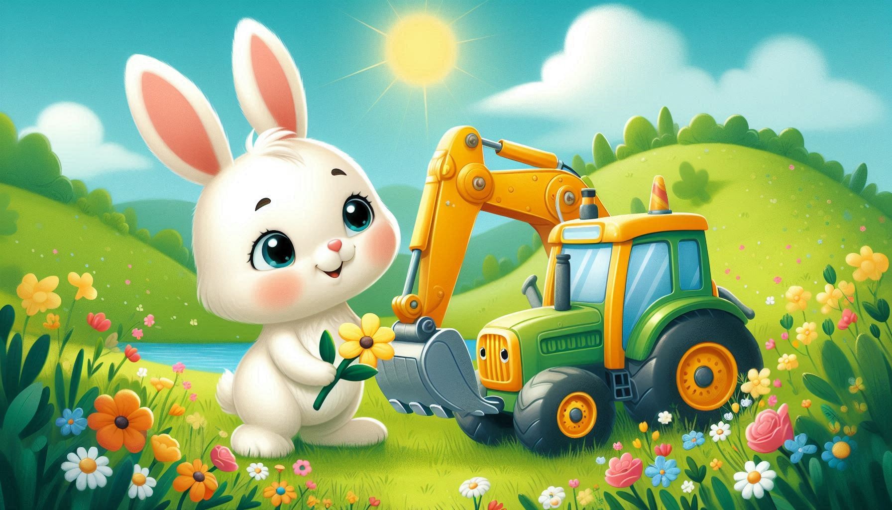 Fipsi, der kleine Hase, und die großen Baustellenfreunde